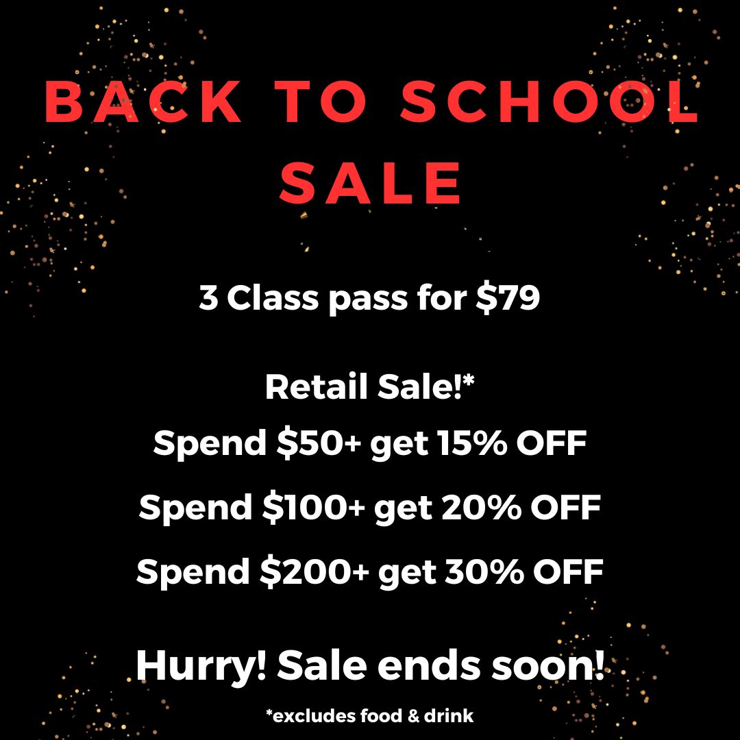 Back to school sale